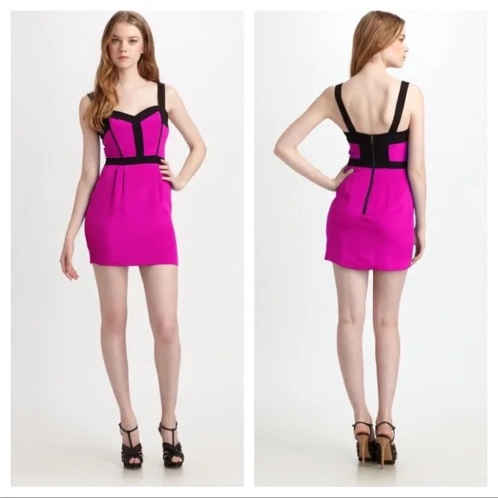 Rebecca Minkoff 100% silk bustier dress